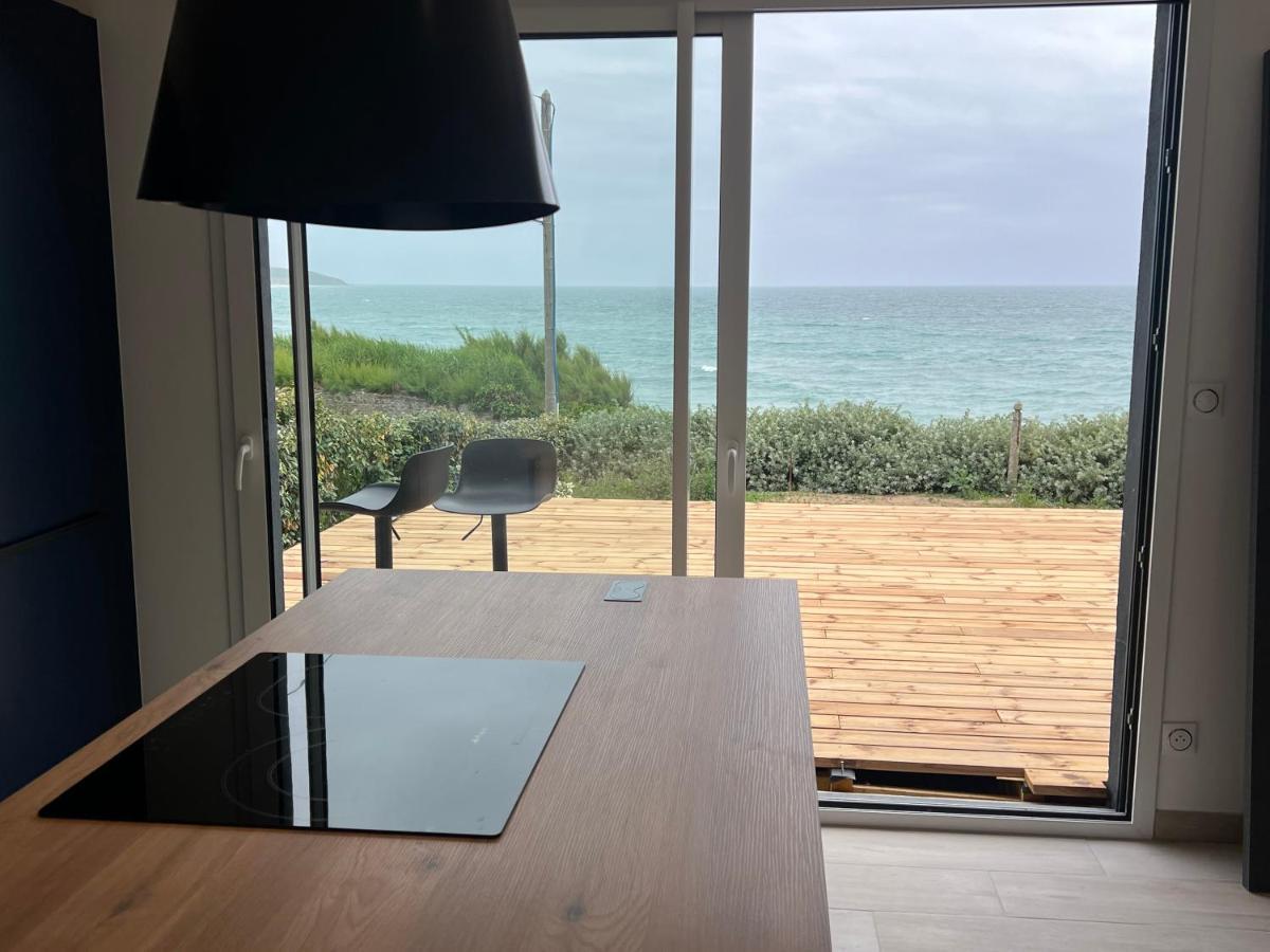 Le Bruit Des Vagues Villa Les Pieux Buitenkant foto